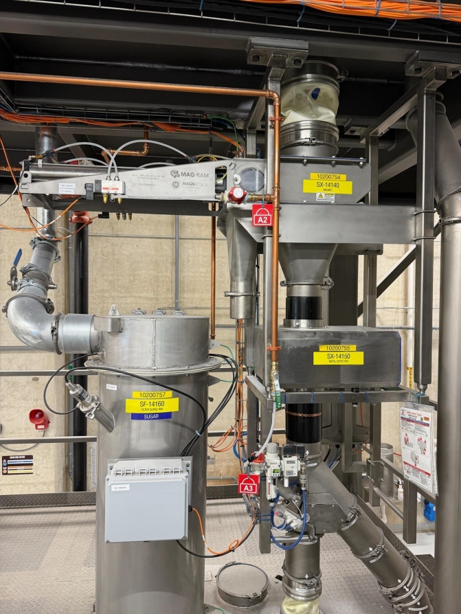 mag-ram self-cleaning magnet installed